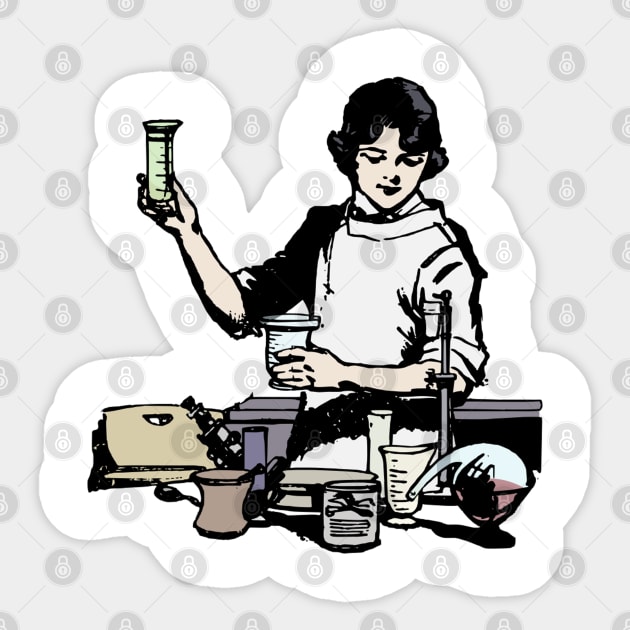 Female Scientist Lady Sticker by Stevendan